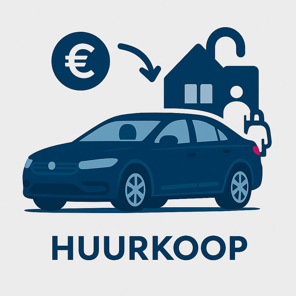 Auto gefinancierd via huurkoop met eigendom na de laatste betaling.